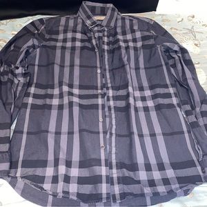 Authentic Burberry button down dress shirt, great condition great material